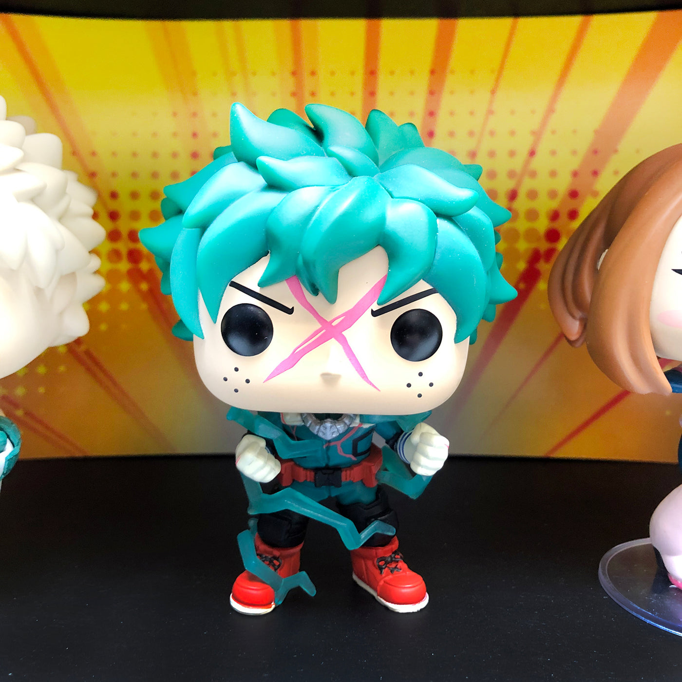 **BACK IN STOCK MAY 13TH** MY HERO ACADEMIA - Display Case for Funko Pops with 3 Backdrop Inserts, Corrugated Cardboard - Display Geek