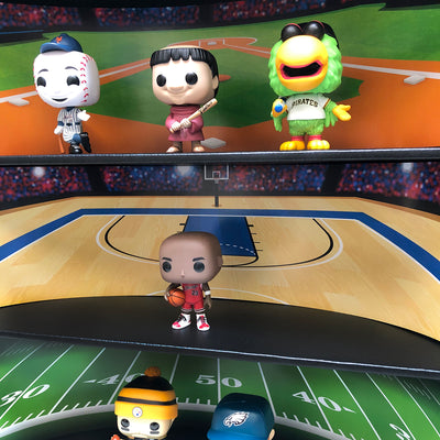 **BACK IN STOCK MAY 13TH** SPORTS - Display Case for Funko Pops with 4 Backdrop Inserts, Corrugated Cardboard - Display Geek