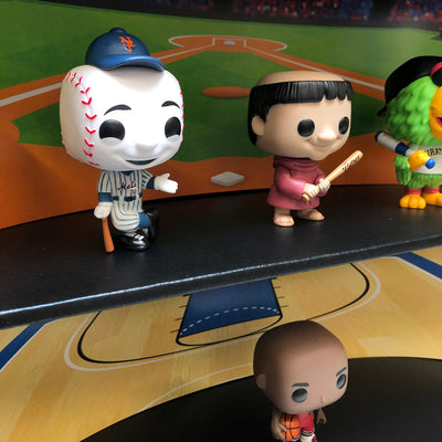 **BACK IN STOCK MAY 13TH** SPORTS - Display Case for Funko Pops with 4 Backdrop Inserts, Corrugated Cardboard - Display Geek