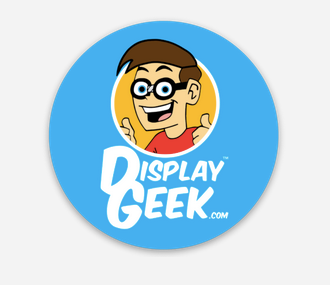 Display Geek Logo Sticker - Type 2  (2" x 2") - Display Geek