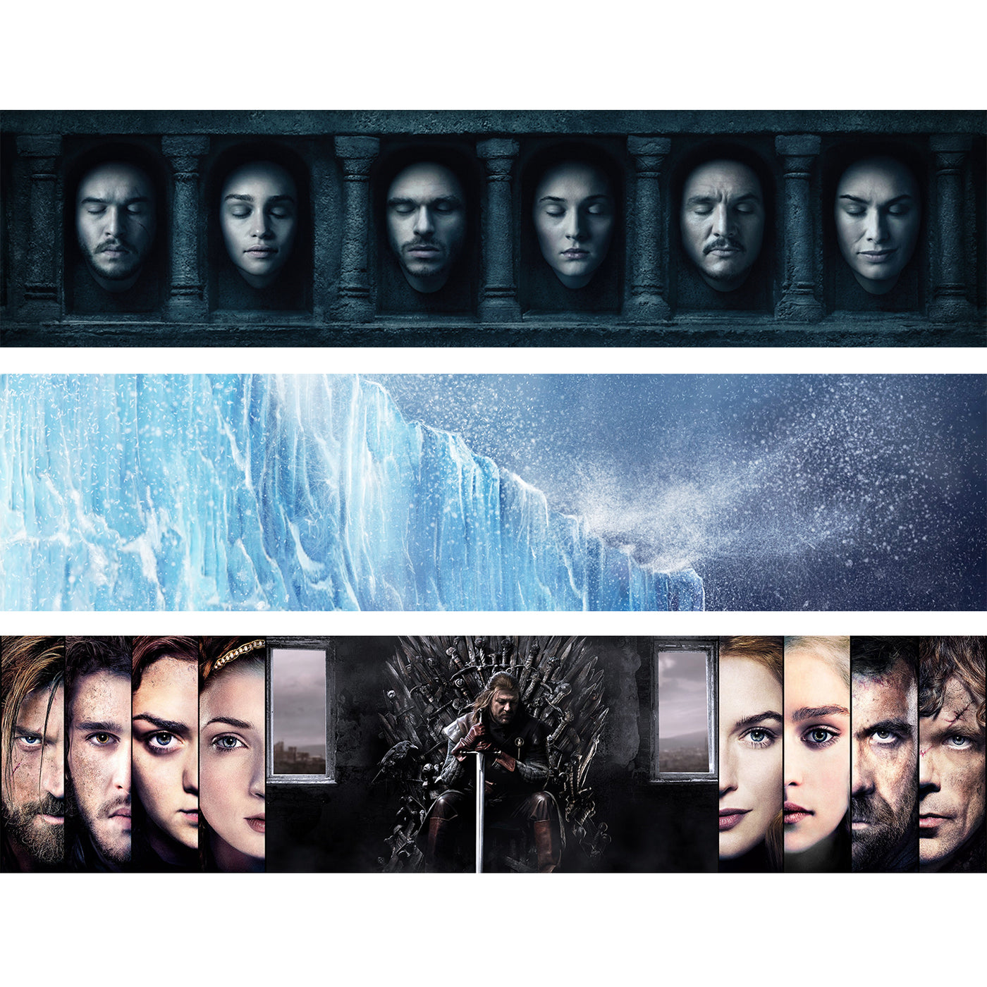 GAME OF THRONES - Backdrop Inserts for CLASSIC Display Geek Shelves (Limited Edition) - Display Geek
