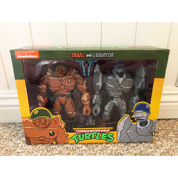 NECA TMNT Traag and buy Granitor MIB Ninja Turtles Figures