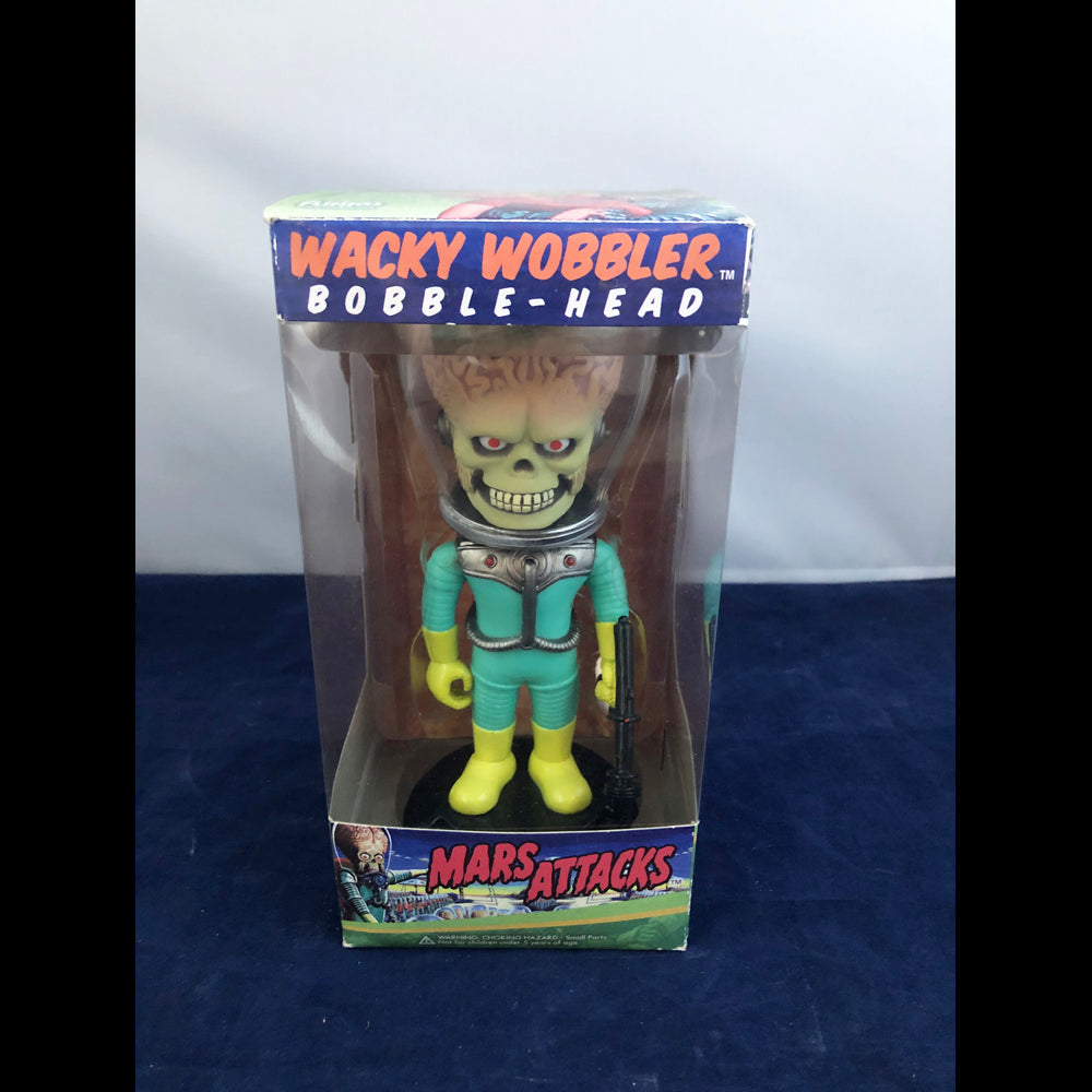 Funko Wacky Wobbler Mars Attacks Martian Bobble-Head Vintage Rare Grail Vaulted Vinyl Toy Art Figure