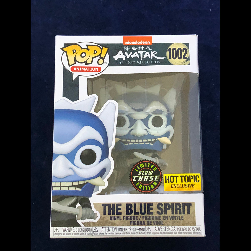 Funko Pop Avatar The Blue Spirit Glow in the Dark CHASE Hot Topic