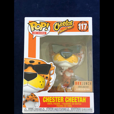 Funko Pop Ad Icons Chester Cheetah Flames Glow in the Dark BoxLunch Exclusive Rare Vaulted Vinyl Toy Art Figure