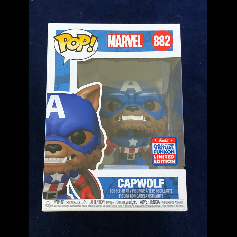 Funko Pop Marvel Capwolf Virtual FunKon