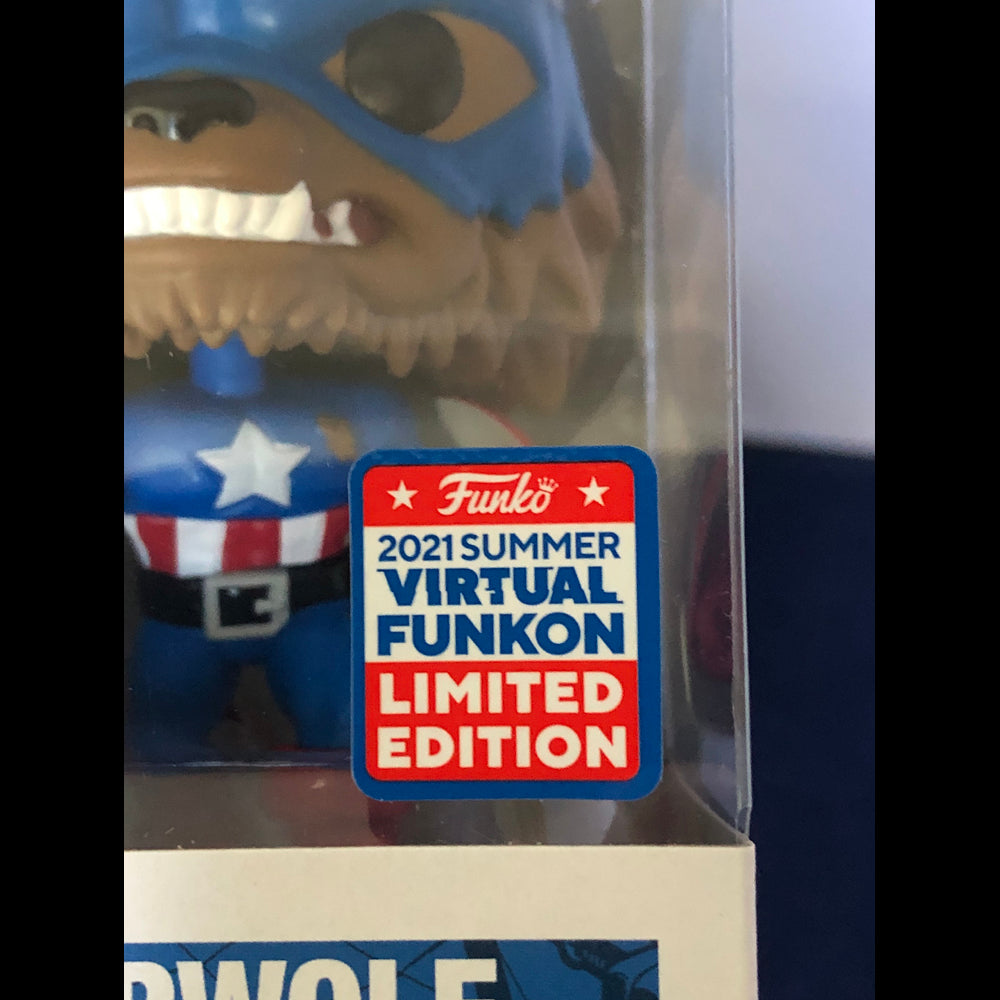 Funko Pop Marvel Capwolf Virtual FunKon