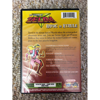 Legend of Zelda Cartoon Complete Season and Havok in Hyrule - DVD (Used Once)