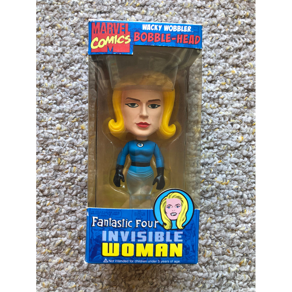 Funko Wacky Wobbler DC Invisible Woman Bobble-Head Vintage Rare Grail Vaulted Vinyl Toy Art Figure