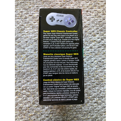 SNES Mini Classic Edition System With Box 2 Controllers AUTHENTIC (Used - Missing HDMI Cable Only)