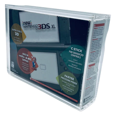 Acrylic Case for NINTENDO 3DS XL Video Game Console Box 4mm thick, UV & Slide Bottom on The Pop Protector Guide by Display Geek
