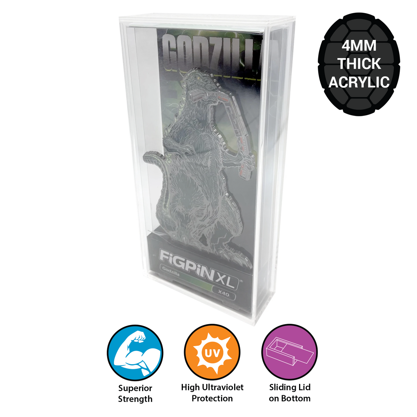 figpin XL acrylic protector for enamel pins