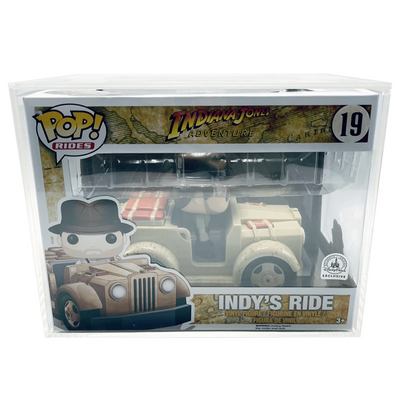 POP RIDES (LARGE) ACRYLIC Case for Funko Pop Vinyl Collectible Figures, 5mm thick (UV Resistant & Slide Bottom)