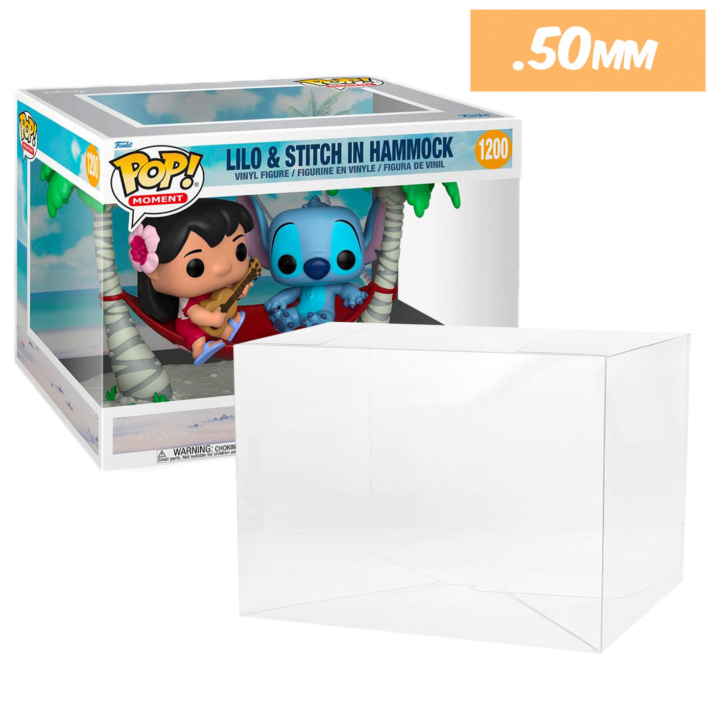 Lilo and Stitch Hammock pop moment best funko pop protectors thick strong uv scratch flat top stack vinyl display geek plastic shield vaulted eco armor fits collect protect display case kollector protector