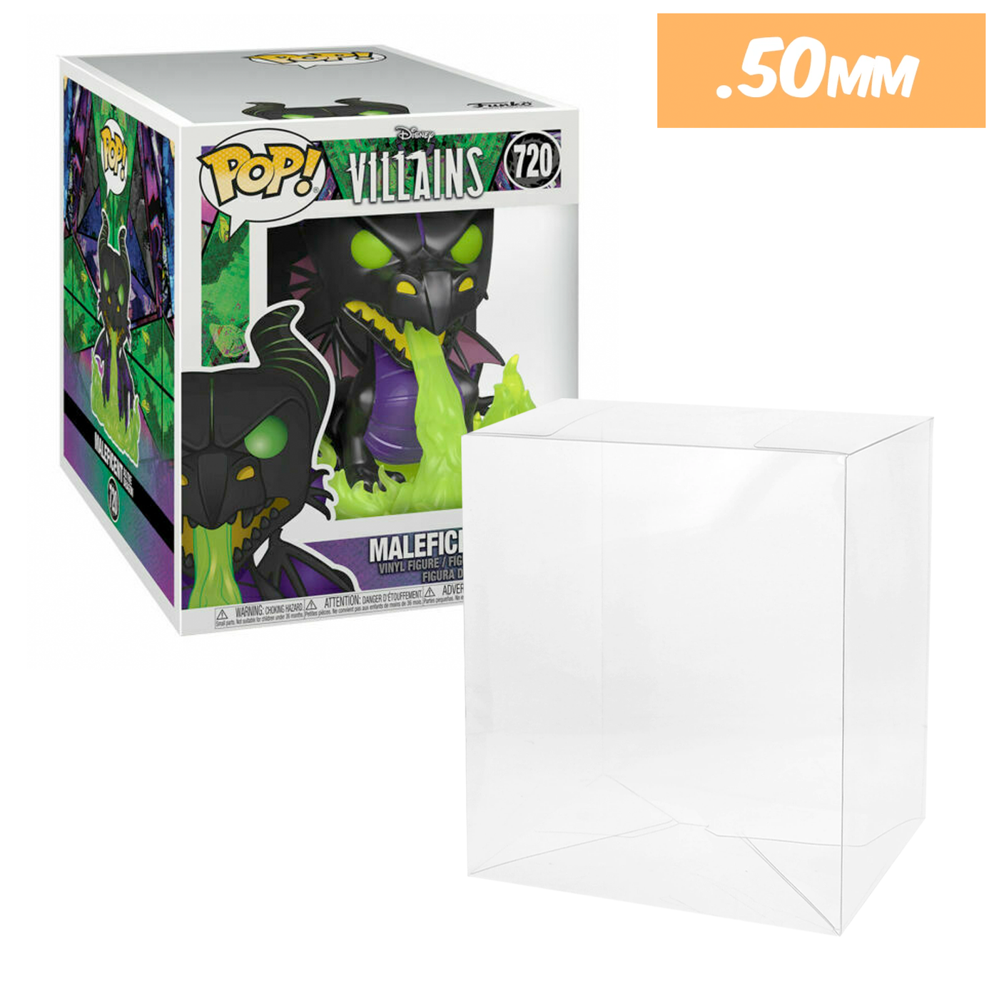 funko maleficent dragon pop protector with fire glow boxlunch exclusive
