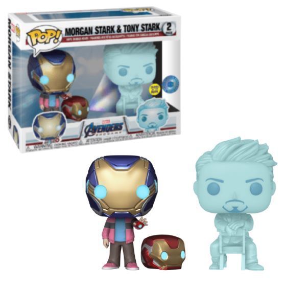 Marvel - Morgan Stark & Tony Stark 2 Pack Glow (Pop in a Box)