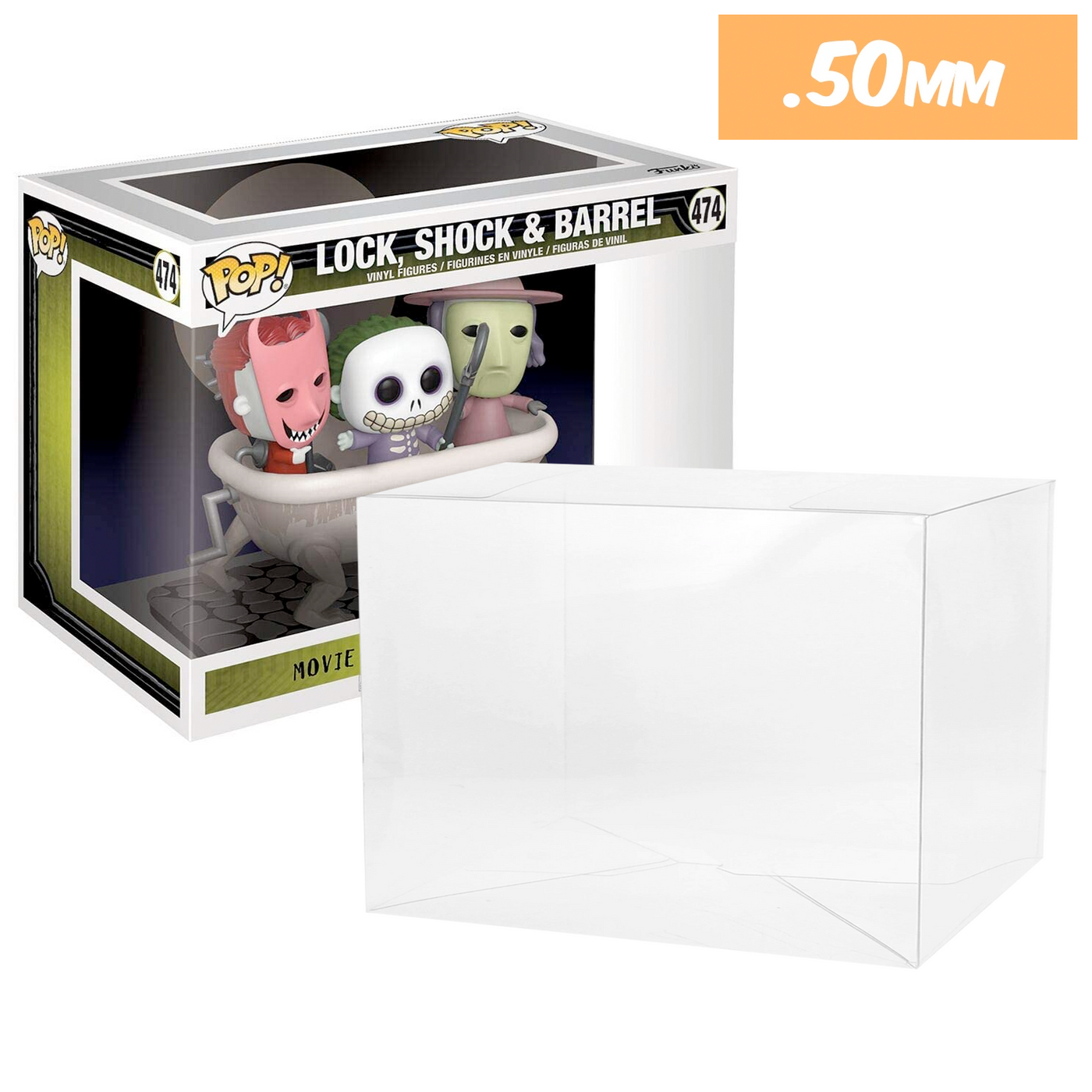 474 nightmare lock shock barrel movie moment best funko pop protectors thick strong uv scratch flat top stack vinyl display geek plastic shield vaulted eco armor fits collect protect display case kollector protector