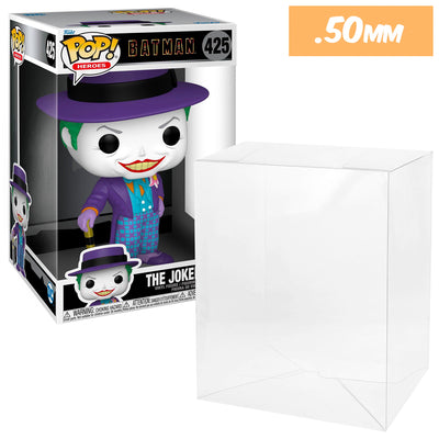 10 inch new size joker 1989 best funko pop protectors thick strong uv scratch flat top stack vinyl display geek plastic shield vaulted eco armor fits collect protect display case kollector protector
