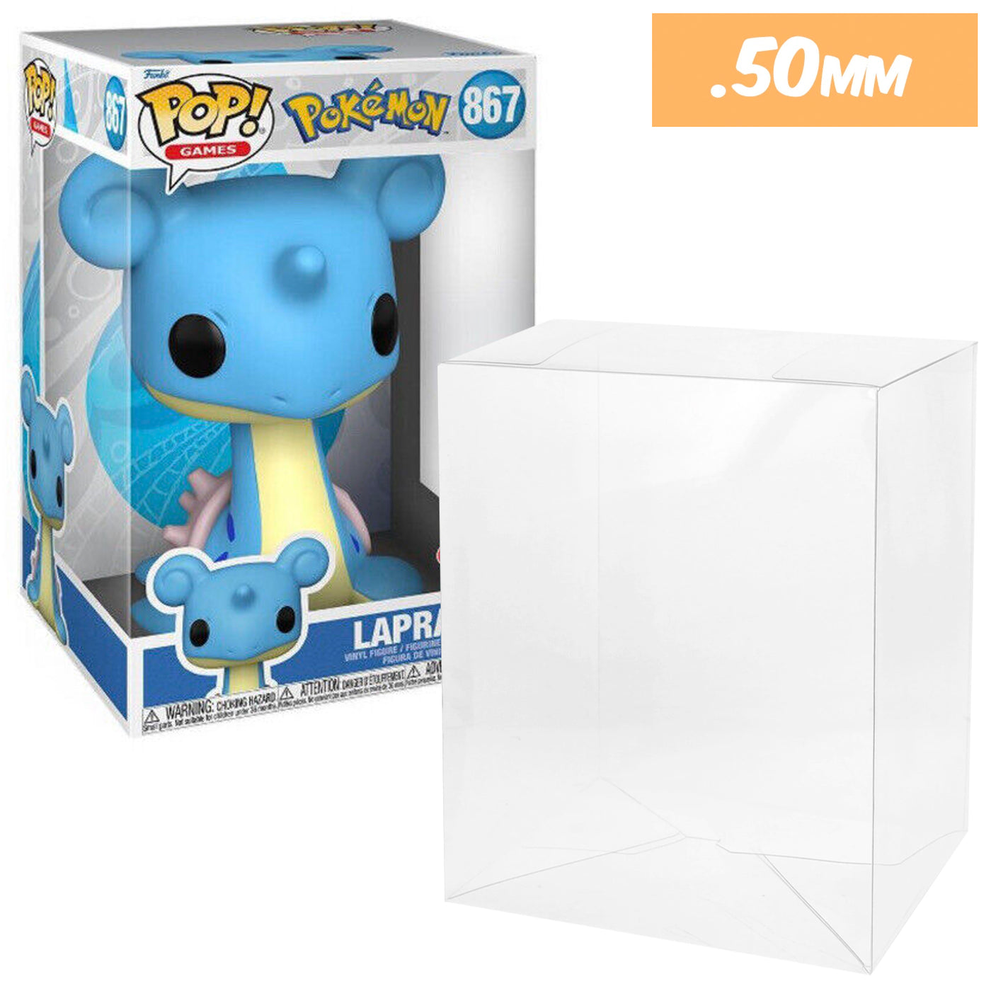 10 inch new size pokemon lapras best funko pop protectors thick strong uv scratch flat top stack vinyl display geek plastic shield vaulted eco armor fits collect protect display case kollector protector