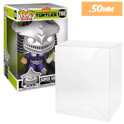 10 inch new size tmnt super shredder best funko pop protectors thick strong uv scratch flat top stack vinyl display geek plastic shield vaulted eco armor fits collect protect display case kollector protector