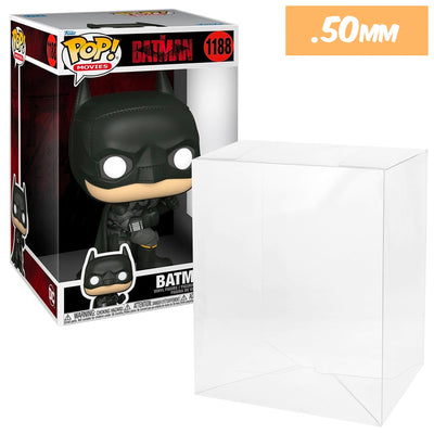 10 inch new size the batman best funko pop protectors thick strong uv scratch flat top stack vinyl display geek plastic shield vaulted eco armor fits collect protect display case kollector protector