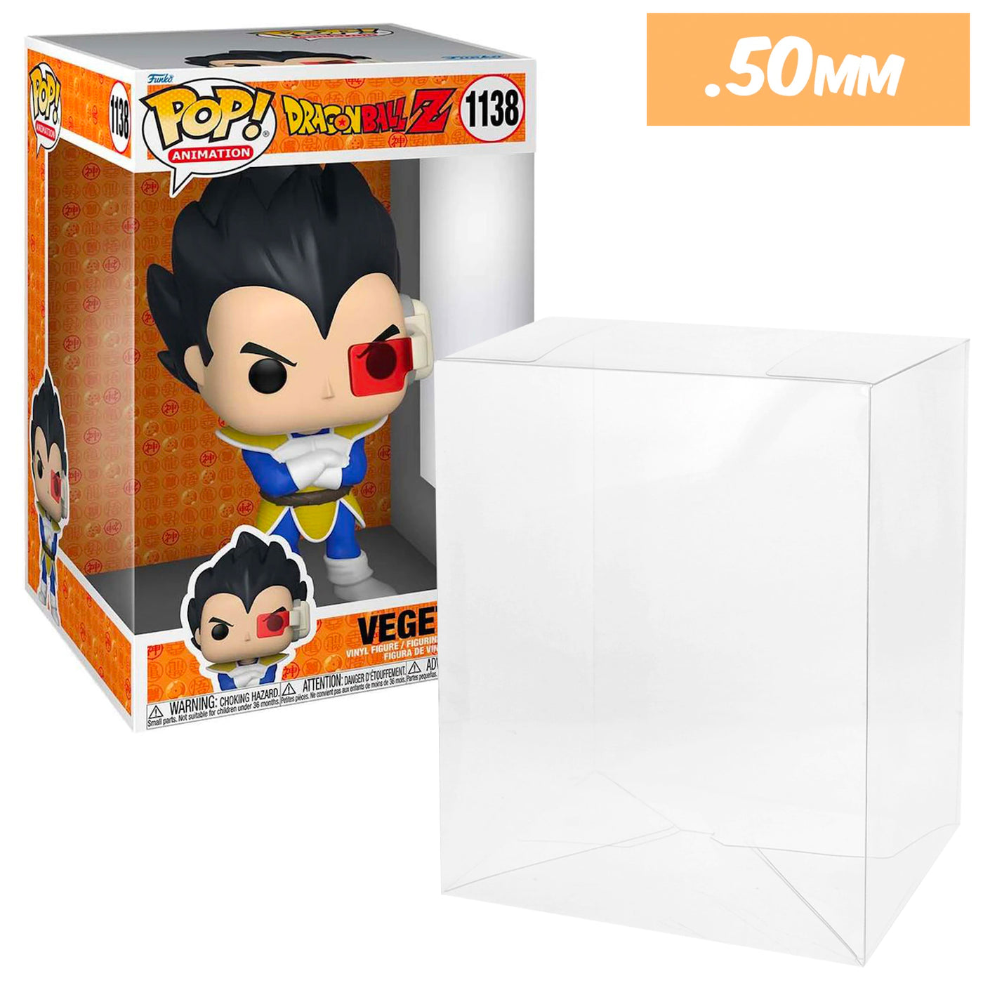 10 inch new size vegeta best funko pop protectors thick strong uv scratch flat top stack vinyl display geek plastic shield vaulted eco armor fits collect protect display case kollector protector