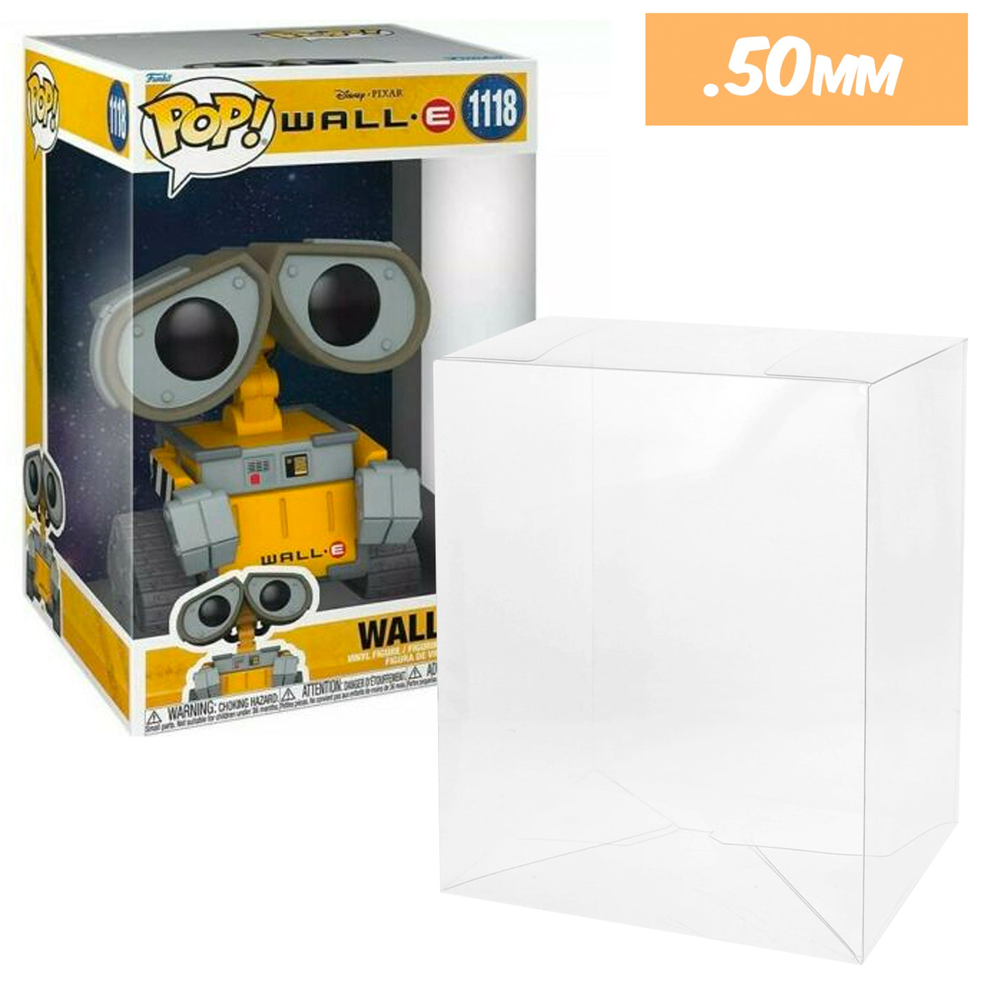 10 inch new size wall-e best funko pop protectors thick strong uv scratch flat top stack vinyl display geek plastic shield vaulted eco armor fits collect protect display case kollector protector