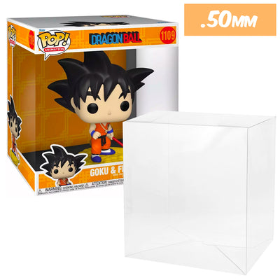 10 inch wide new size goku and flying nimbus best funko pop protectors thick strong uv scratch flat top stack vinyl display geek plastic shield vaulted eco armor fits collect protect display case kollector protector