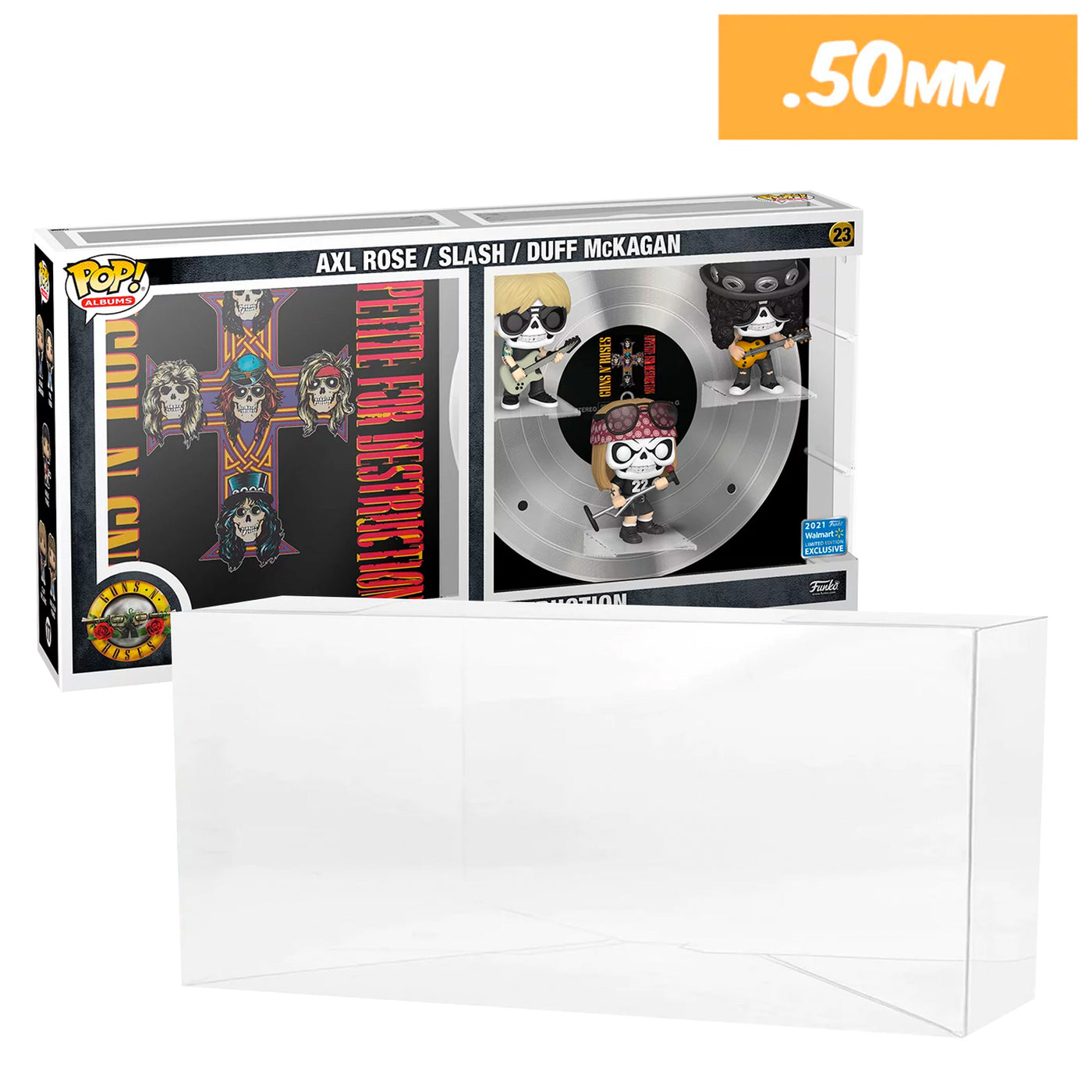 23 guns n roses pop albums deluxe best funko pop protectors thick strong uv scratch flat top stack vinyl display geek plastic shield vaulted eco armor fits collect protect display case kollector protector