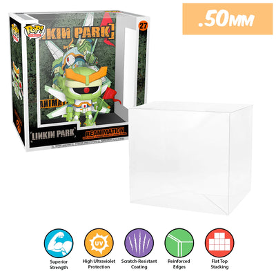 27 linkin park reanimation pop albums best funko pop protectors thick strong uv scratch flat top stack vinyl display geek plastic shield vaulted eco armor fits collect protect display case kollector protector