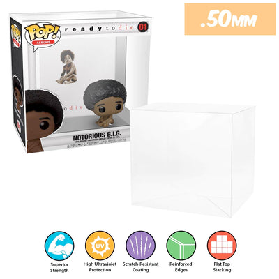 01 notorious big ready to die pop albums best funko pop protectors thick strong uv scratch flat top stack vinyl display geek plastic shield vaulted eco armor fits collect protect display case kollector protector