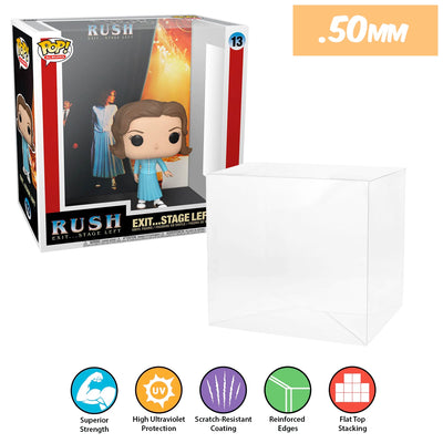 13 rush exit stage left pop albums best funko pop protectors thick strong uv scratch flat top stack vinyl display geek plastic shield vaulted eco armor fits collect protect display case kollector protector