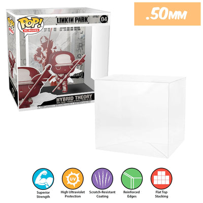 04 linkin park hybrid theory pop albums best funko pop protectors thick strong uv scratch flat top stack vinyl display geek plastic shield vaulted eco armor fits collect protect display case kollector protector