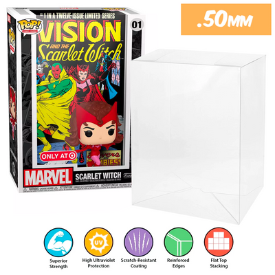 target scarlet witch pop comic covers best funko pop protectors thick strong uv scratch flat top stack vinyl display geek plastic shield vaulted eco armor fits collect protect display case kollector protector