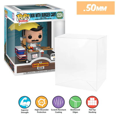 pop deluxe bob with burger cart 1224 best funko pop protectors thick strong uv scratch flat top stack vinyl display geek plastic shield vaulted eco armor fits collect protect display case kollector protector