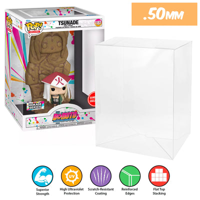 boruto hokage rock tsunade 1187 pop deluxe best funko pop protectors thick strong uv scratch flat top stack vinyl display geek plastic shield vaulted eco armor fits collect protect display case kollector protector