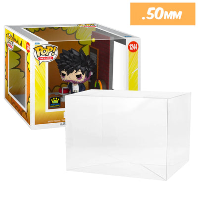 my hero academia villains hideout dabi 1244 pop deluxe best funko pop protectors thick strong uv scratch flat top stack vinyl display geek plastic shield vaulted eco armor fits collect protect display case kollector