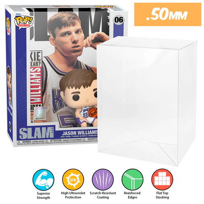 06 jason williams pop magazines covers slam nba best funko pop protectors thick strong uv scratch flat top stack vinyl display geek plastic shield vaulted eco armor fits collect protect display case kollector protector