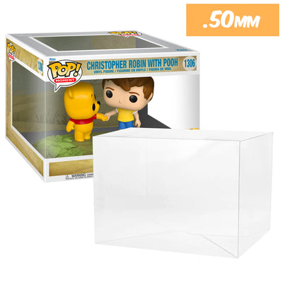 hot topic expo christopher robin with pooh pop moment best funko pop protectors thick strong uv scratch flat top stack vinyl display geek plastic shield vaulted eco armor fits collect protect display case kollector protector