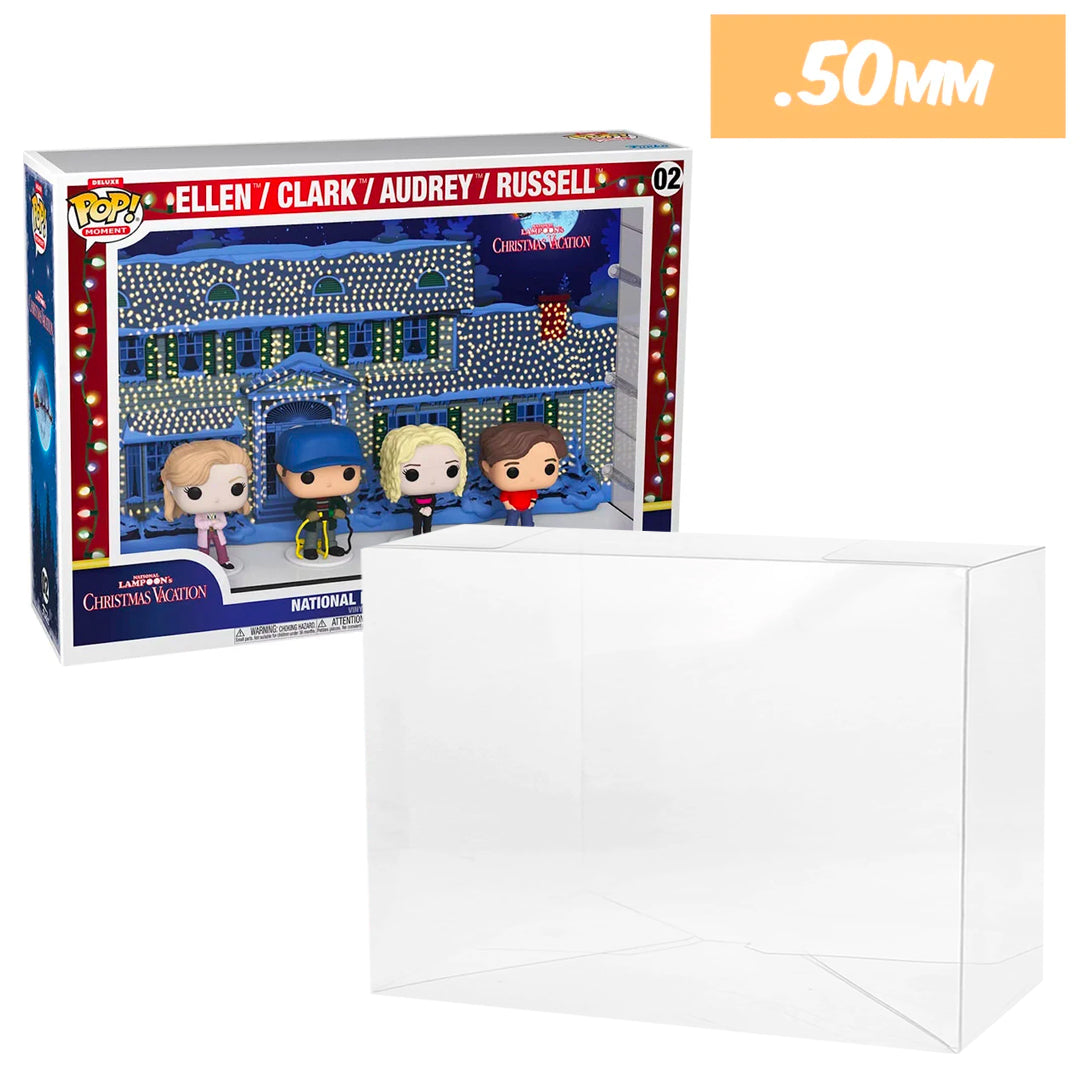 pop moment deluxe national lampoon christmas vacation 02 best funko pop protectors thick strong uv scratch flat top stack vinyl display geek plastic shield vaulted eco armor fits collect protect display case kollector protector