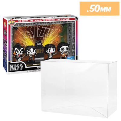 pop moment deluxe concert kiss 03 best funko pop protectors thick strong uv scratch flat top stack vinyl display geek plastic shield vaulted eco armor fits collect protect display case kollector protector