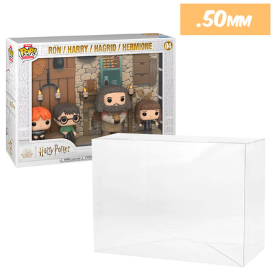 pop moment deluxe hagrids hut 04 best funko pop protectors thick strong uv scratch flat top stack vinyl display geek plastic shield vaulted eco armor fits collect protect display case kollector protector