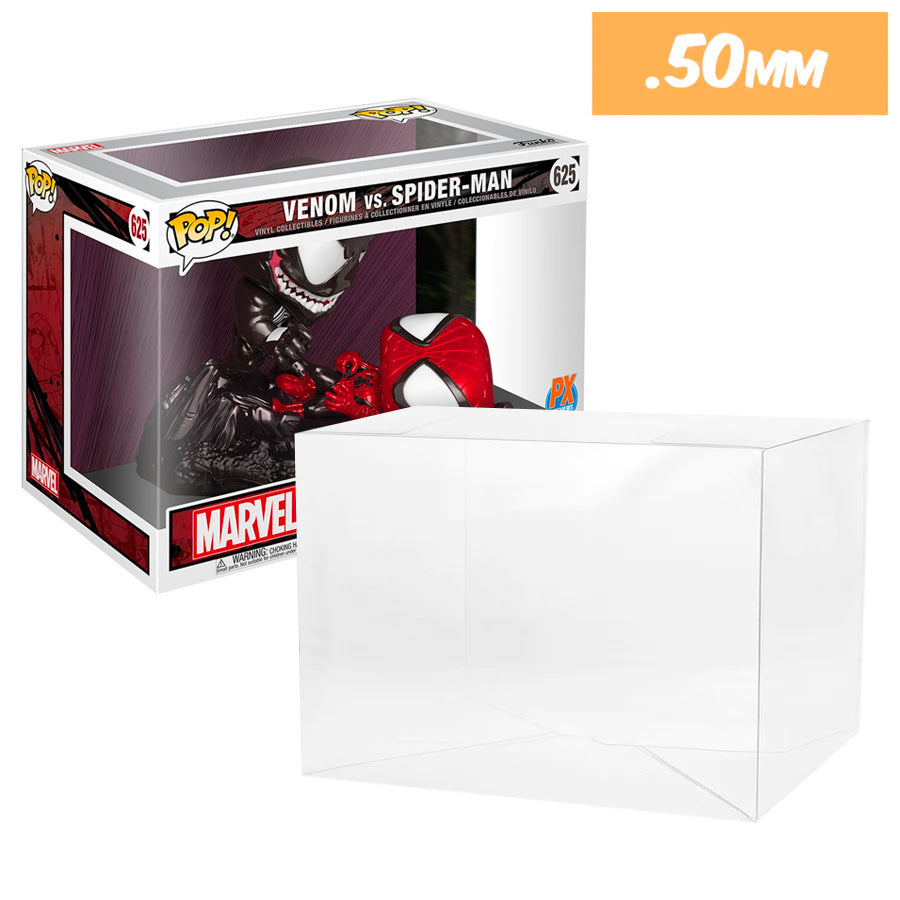 625 venom vs spider-man comic moments best funko pop protectors thick strong uv scratch flat top stack vinyl display geek plastic shield vaulted eco armor fits collect protect display case kollector protector