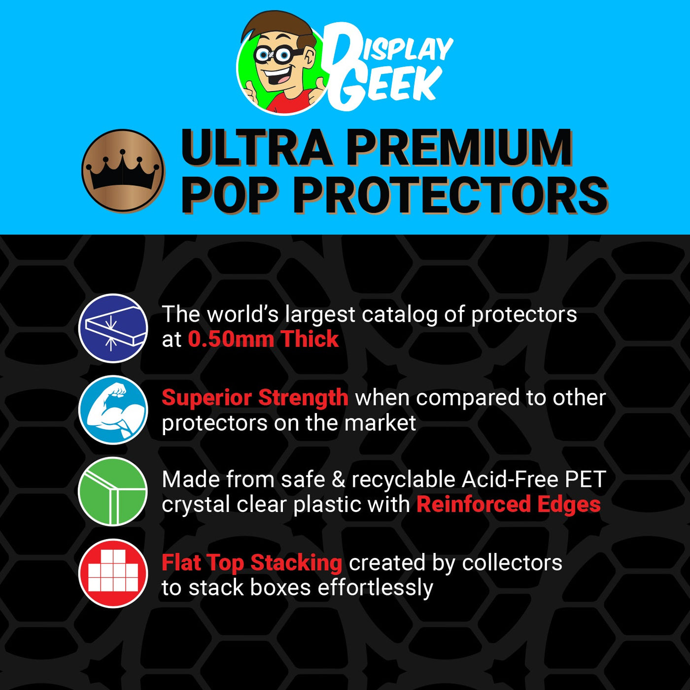 Pop Protector for 10 inch Bullseye Target #32 Jumbo Funko Pop on The Protector Guide App by Display Geek