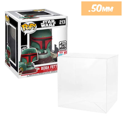 pop rides star wars boba fett slave one best funko pop protectors thick strong uv scratch flat top stack vinyl display geek plastic shield vaulted eco armor fits collect protect display case kollector protector