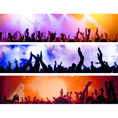 ROCK CONCERT - Backdrop Inserts for CLASSIC Display Geek Shelves (Limited Edition) - Display Geek