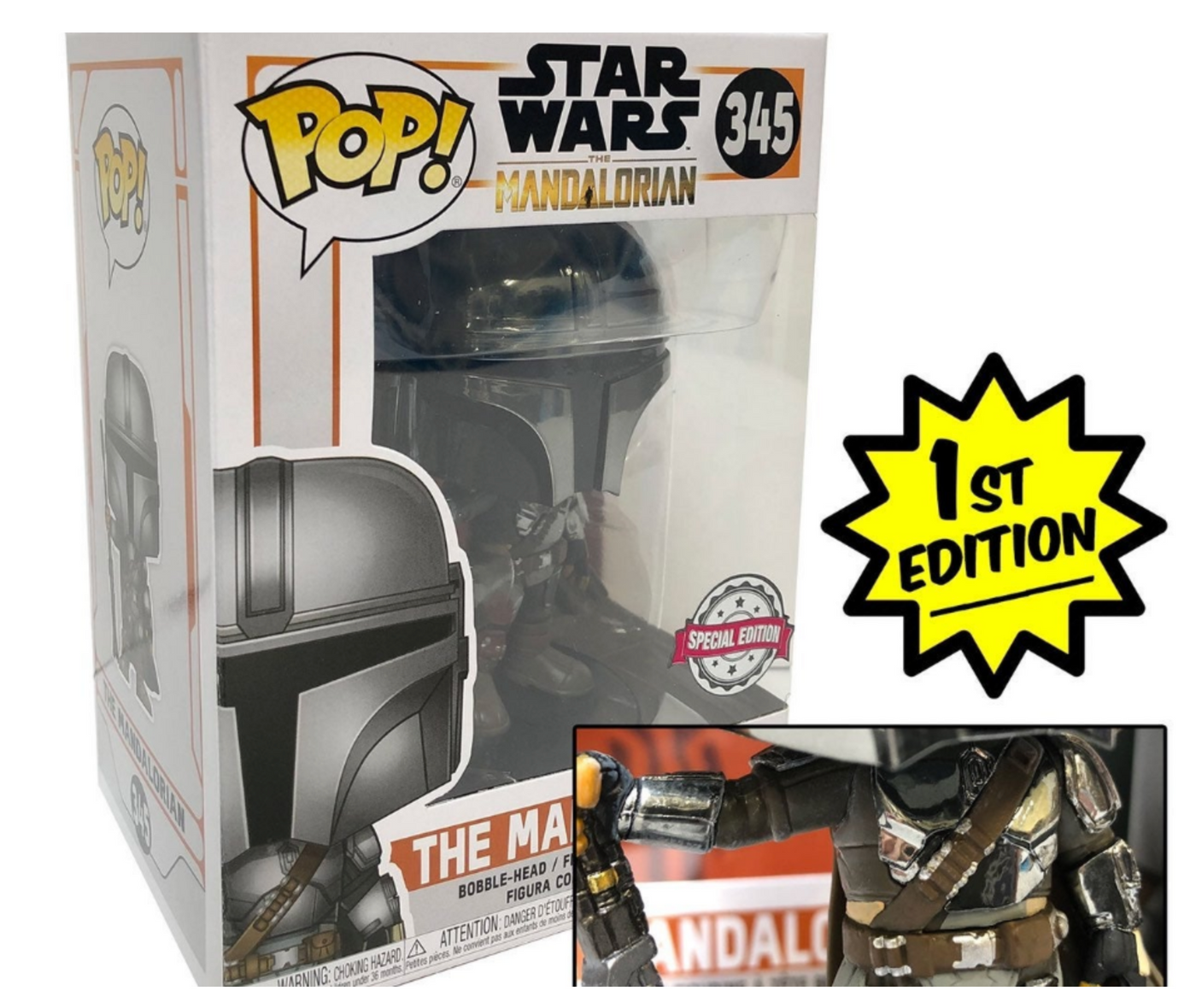 Funko Pop The Mandalorian FULL CHROME Special Edition Star Wars