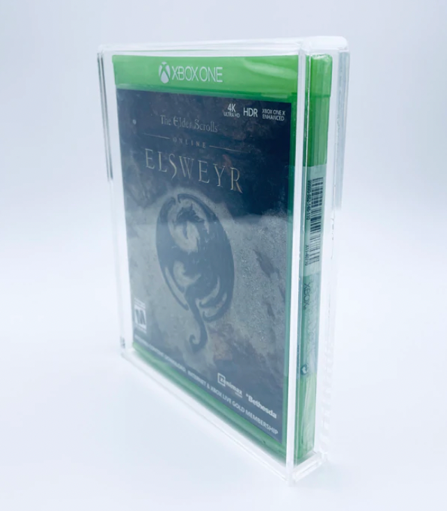 VIDEO GAME ACRYLIC Case for BLU-RAY, PS4, PS5, XBOX ONE SERIES X Game Boxes, 4mm thick (UV Resistant & Slide Bottom)