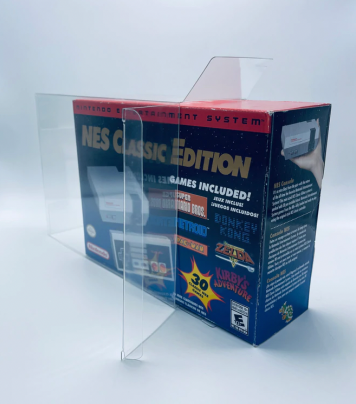 Plastic Protector for NES, SNES CLASSIC Video Game Console Box 0.50mm thick, UV & Scratch Resistant on The Pop Protector Guide by Display Geek