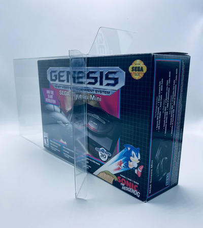 VIDEO GAME CONSOLE Box Protectors for SEGA GENESIS MINI Boxes (50mm thick, UV & Scratch Resistant)